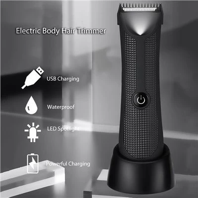 Waterproof Rechargeable Body Hair Groin Grooming